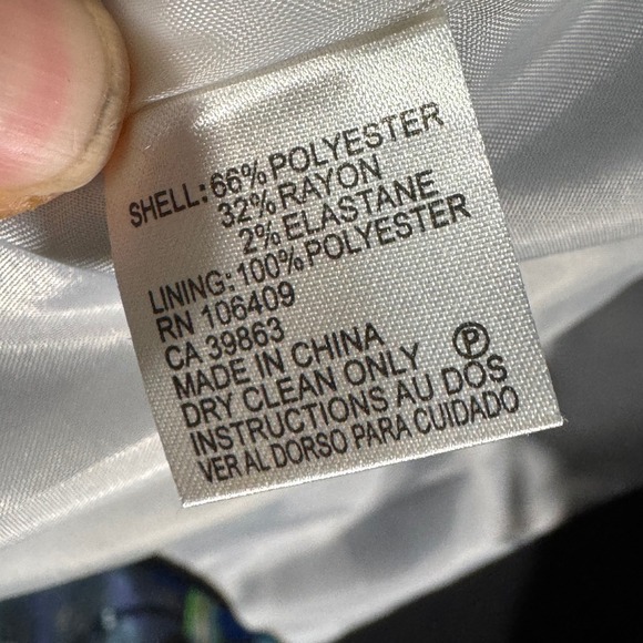 Tahari Arthur S Levine Black Zip Front Blazer Jacket Women's Size 16 - Picture 9 of 9